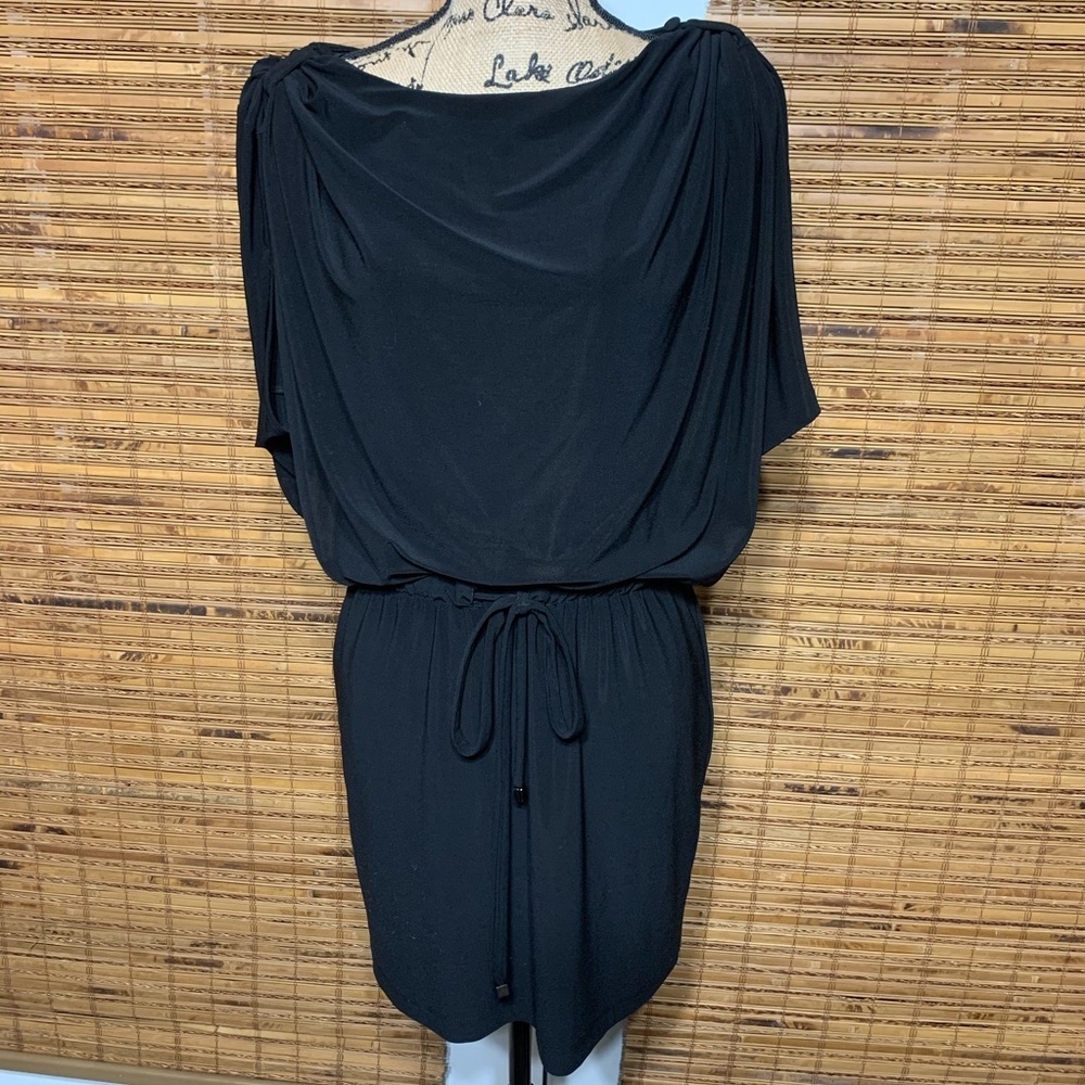 Jessica Simpson Black Cowled‎ Sleeve Dress
